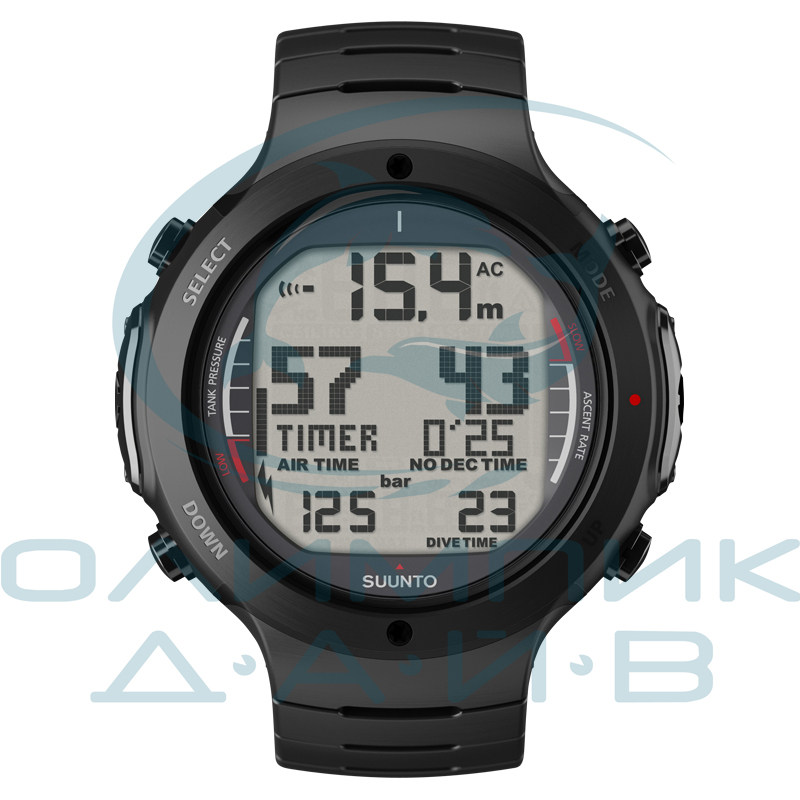 Suunto D6i All Black Steel с интерфейсом USB